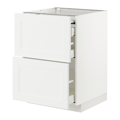 METOD/MAXIMERA bc w pull-out work surface/3drw