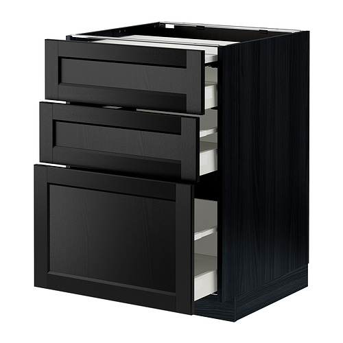METOD/MAXIMERA bc w pull-out work surface/3drw