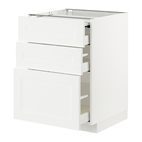 METOD/MAXIMERA bc w pull-out work surface/3drw