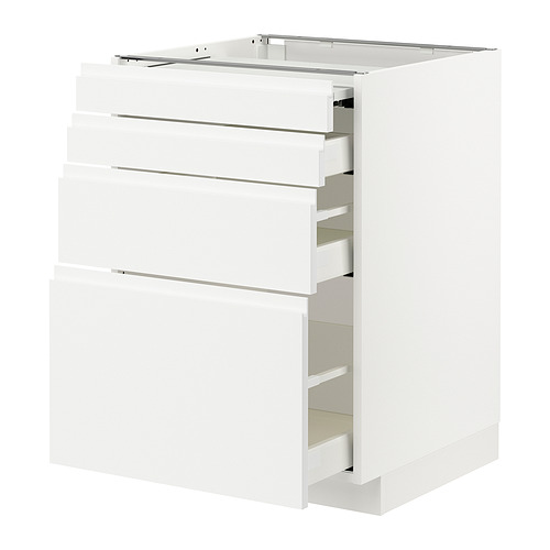 METOD/MAXIMERA bc w pull-out work surface/3drw