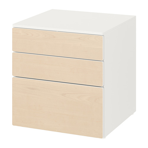 SMÅSTAD/PLATSA, chest of 3 drawers