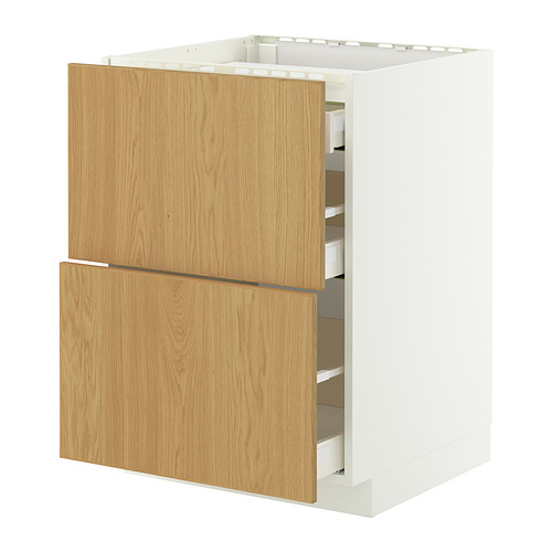 METOD/MAXIMERA base cab f hob/2 fronts/3 drawers