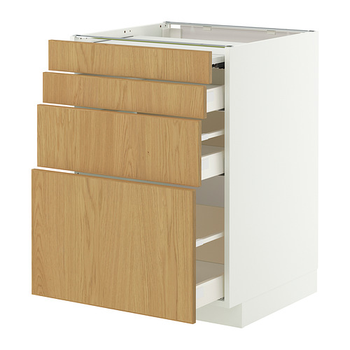 METOD/MAXIMERA bc w pull-out work surface/3drw