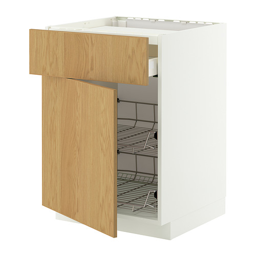 METOD/MAXIMERA base cab f hob/drawer/2 wire bskts