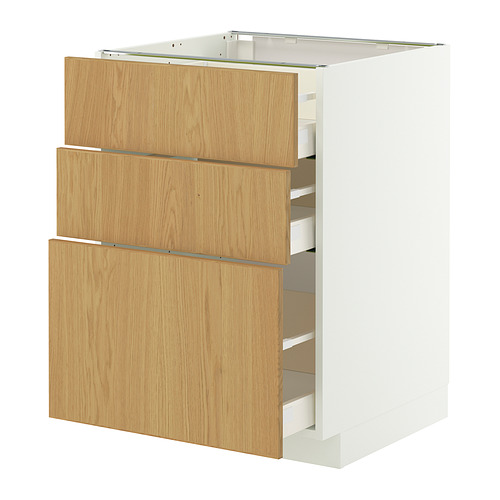METOD/MAXIMERA base cabinet with 3 drawers