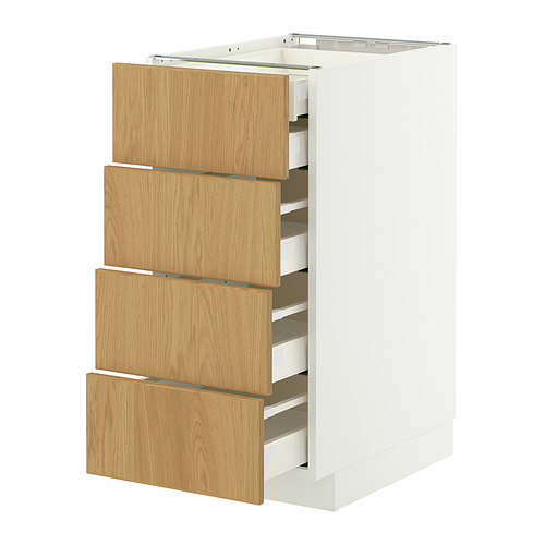 METOD/MAXIMERA, grunnskápur/4framhl, 2lág/3mið skú.