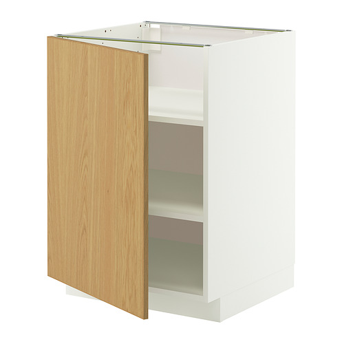 METOD base cabinet with shelves