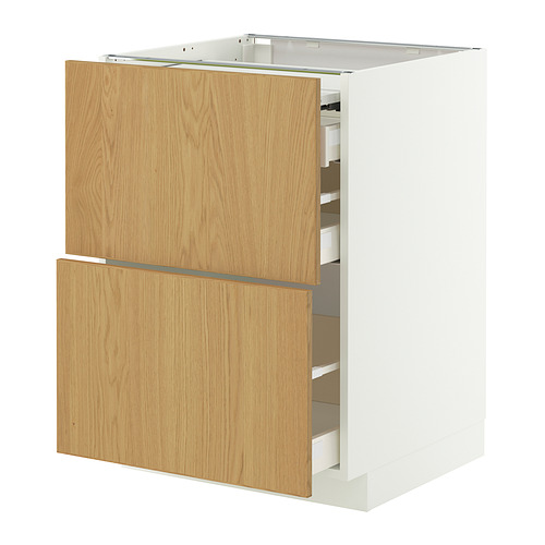 METOD/MAXIMERA bc w pull-out work surface/3drw