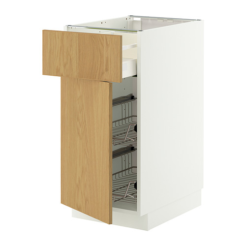 METOD/MAXIMERA base cab w wire basket/drawer/door
