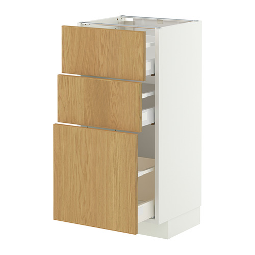 METOD/MAXIMERA base cabinet with 3 drawers