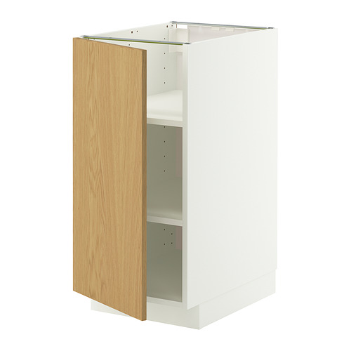 METOD base cabinet with shelves