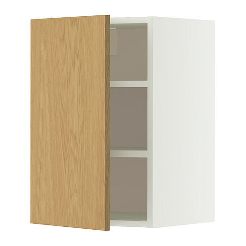 METOD wall cabinet with shelves
