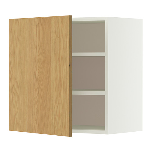 METOD wall cabinet with shelves