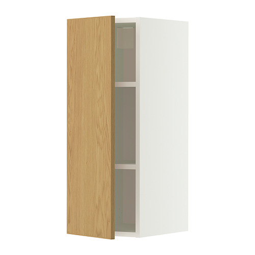 METOD wall cabinet with shelves