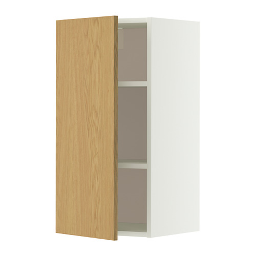 METOD wall cabinet with shelves