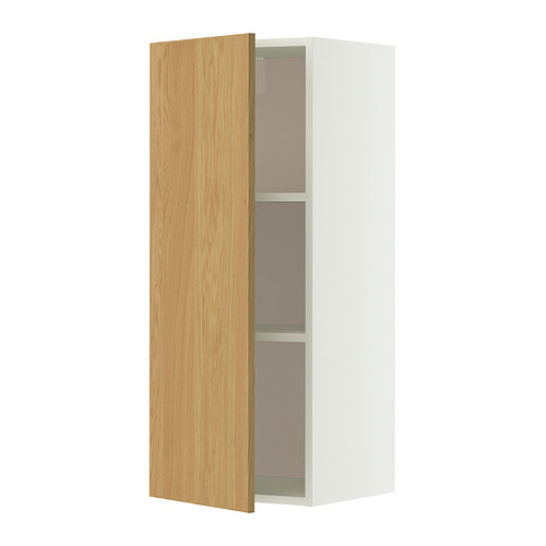 METOD wall cabinet with shelves