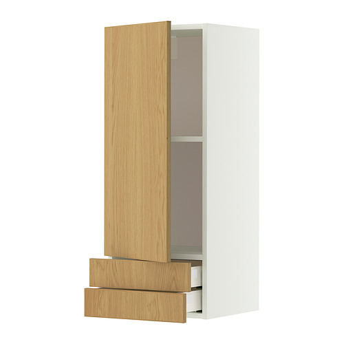 METOD/MAXIMERA wall cabinet with door/2 drawers