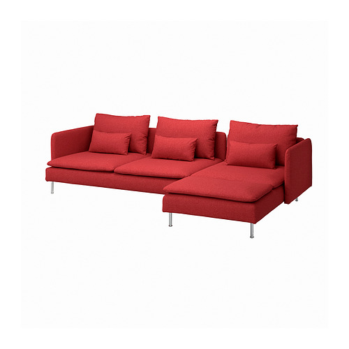 SÖDERHAMN, 4-seat sofa with chaise longue