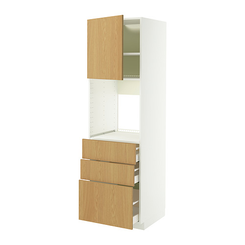 METOD/MAXIMERA high cab f oven w door/3 drawers