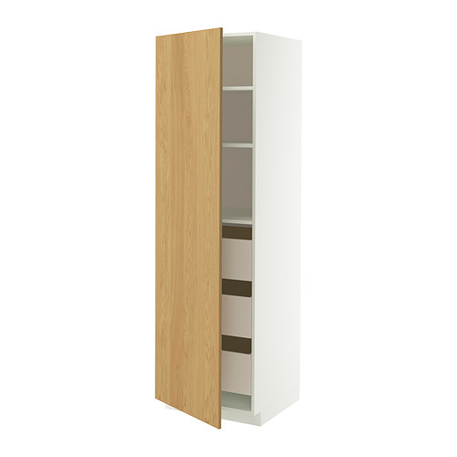METOD/MAXIMERA high cabinet with drawers