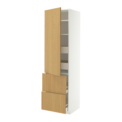 METOD/MAXIMERA hi cab w shlvs/4 drawers/dr/2 frnts