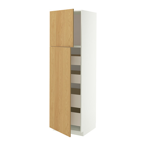METOD/MAXIMERA hi cab w 2 doors/4 drawers
