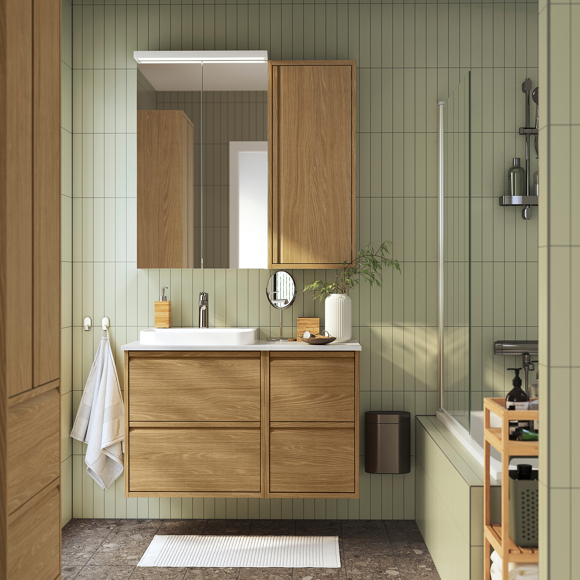 ÄNGSJÖN wall cabinet with door