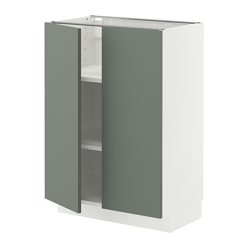 METOD base cabinet with shelves/2 doors