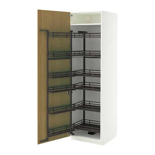 METOD high cabinet with pull-out larder