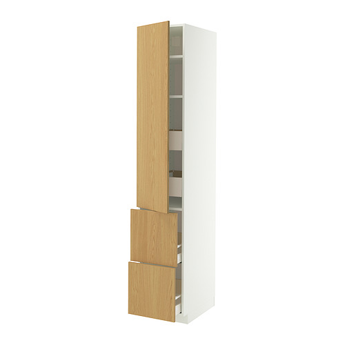 METOD/MAXIMERA hi cab w shlvs/4 drawers/dr/2 frnts