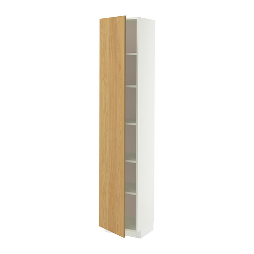 METOD high cabinet with shelves