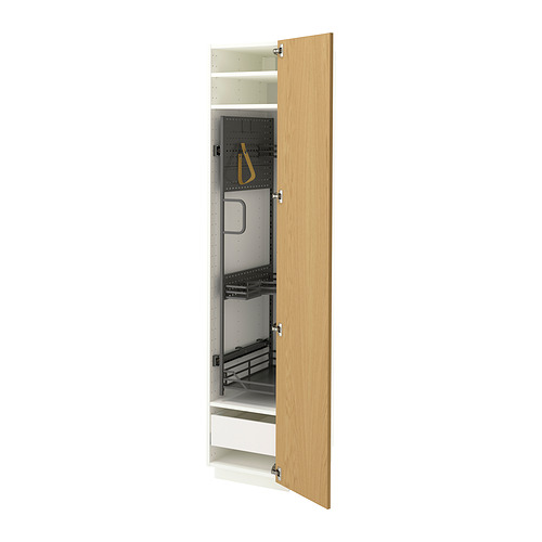 METOD/MAXIMERA high cabinet with cleaning interior