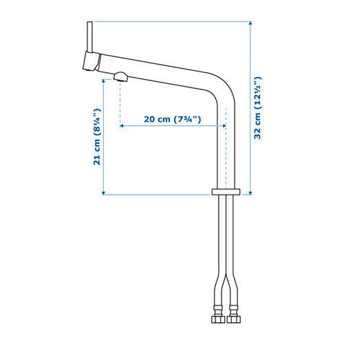 BOSJÖN kitchen mixer tap