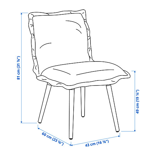 EKEDALEN/KLINTEN table and 4 chairs