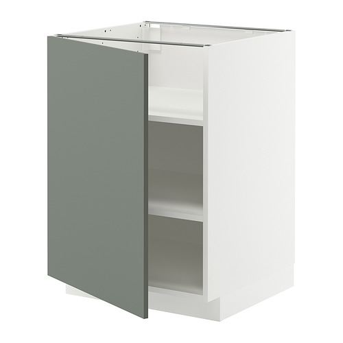 METOD base cabinet with shelves