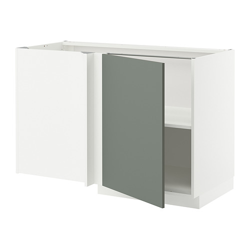 METOD corner base cabinet with shelf