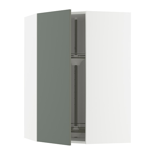 METOD corner wall cabinet with carousel