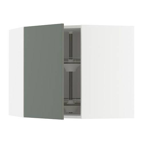 METOD corner wall cabinet with carousel