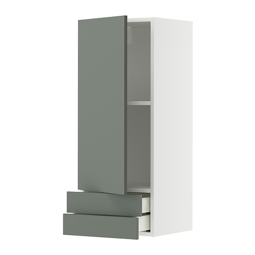 METOD/MAXIMERA wall cabinet with door/2 drawers