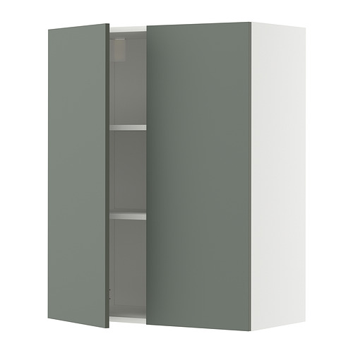 METOD wall cabinet with shelves/2 doors