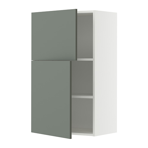 METOD wall cabinet with shelves/2 doors