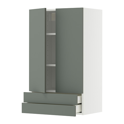 METOD/MAXIMERA wall cabinet w 2 doors/2 drawers