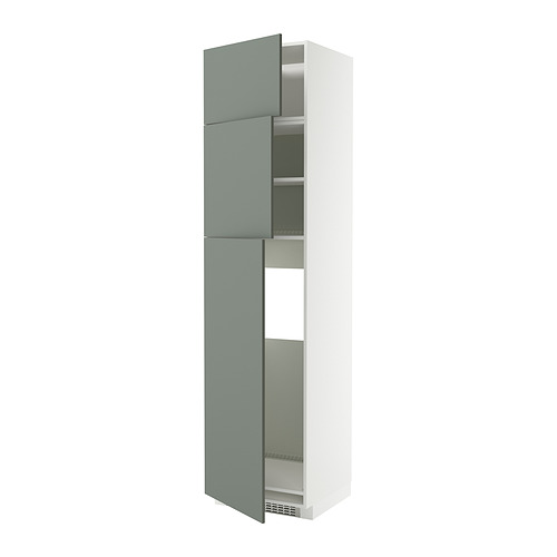 METOD high cab for fridge with 3 doors