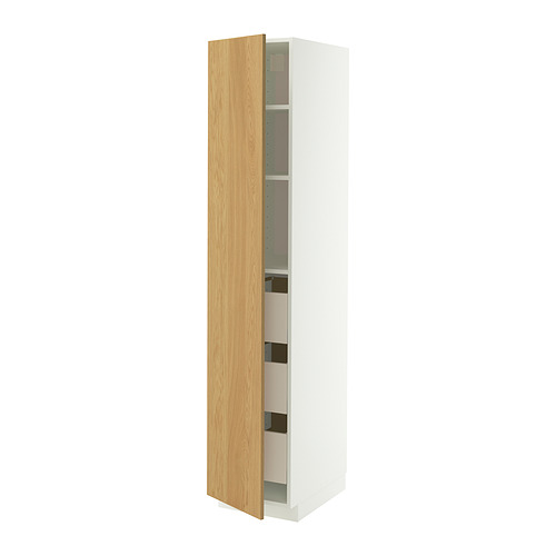 METOD/MAXIMERA high cabinet with drawers