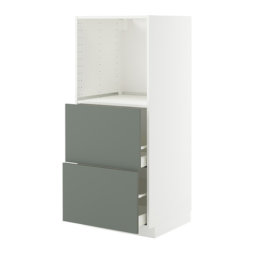METOD/MAXIMERA high cabinet w 2 drawers for oven