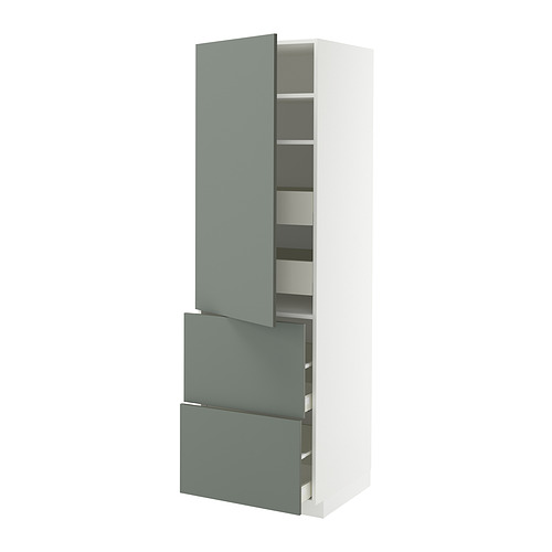METOD/MAXIMERA hi cab w shlvs/4 drawers/dr/2 frnts