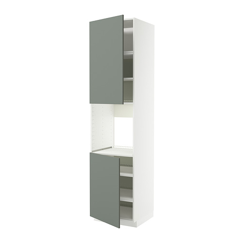 METOD high cab f oven w 2 doors/shelves
