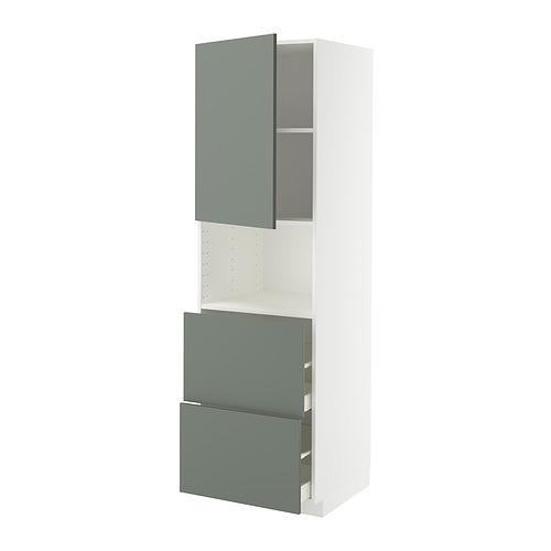 METOD/MAXIMERA hi cab f micro w door/2 drawers