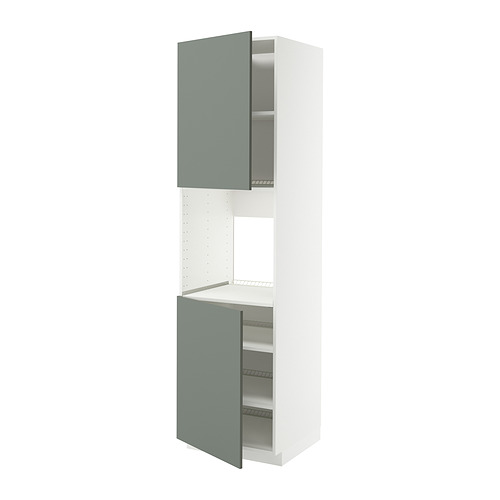 METOD high cab f oven w 2 doors/shelves