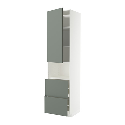 METOD/MAXIMERA hi cab f micro w door/2 drawers